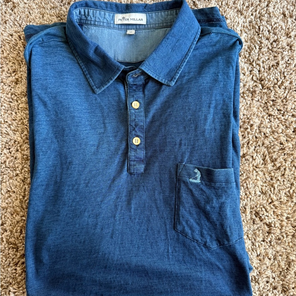 Peter Millar Classic Blue Polo Shirt